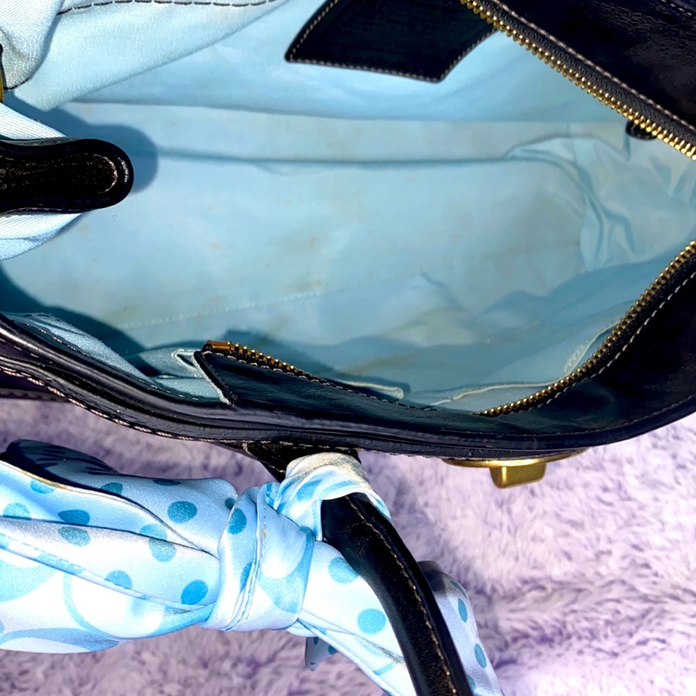 COACH GENUINE LEATHER MADELINE BAG with BAG SCARF - Picture 12 of 16